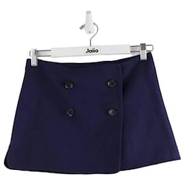 Gucci-Cotton mini skirt-Blue