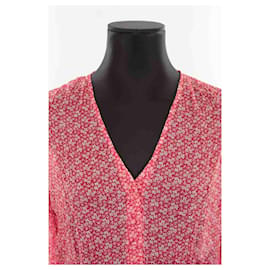 The Kooples-Wrap blouse-Red