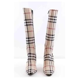 Burberry-Leather boots-Beige
