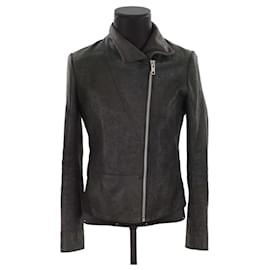 Maje-Leather coat-Black