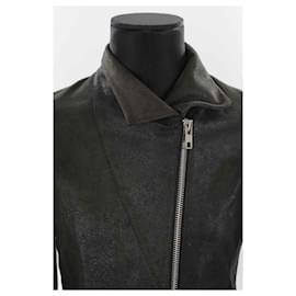 Maje-Leather coat-Black