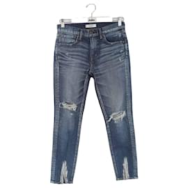 Autre Marque-Slim-fit cotton jeans-Blue