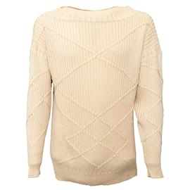 Autre Marque Seidenpullover Collection Privée Beige