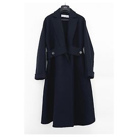 Christian Dior double-face coat Dark blue
