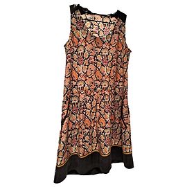 Comptoir Des Cotonniers Seidenkleid mit Ethno Print Andere