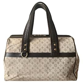 Louis Vuitton-saco Louis Vuitton Josephine GM-Bege,Castanho escuro