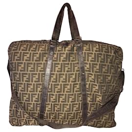 Fendi-FENDI large travel bag-Black,Khaki,Dark brown