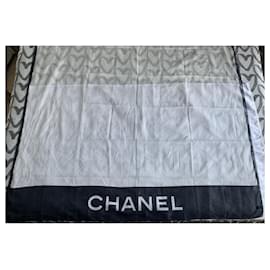 Chanel-Badeanzug, Bikini-Schwarz,Weiß