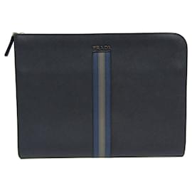 Prada-Prada Saffiano-Azul marinho