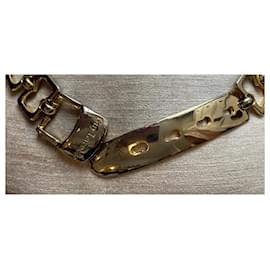 Guy Laroche-Cinturón de cadena ancha de metal Guy Laroche 70-75 cm-Gold hardware
