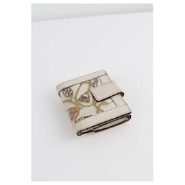 Gucci-Leather card holder-Beige