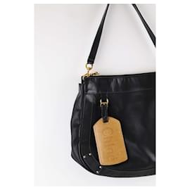 Chloé-Leather shoulder bag-Black
