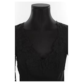 Ermanno Scervino-Dress with lace-Black