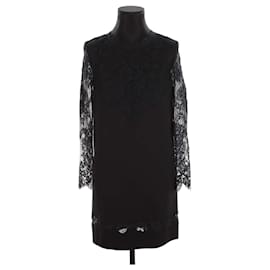 Ermanno Scervino-Vestido com renda-Preto