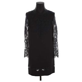 Ermanno Scervino Kleid mit Spitze Schwarz