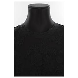 Ermanno Scervino-Vestido com renda-Preto