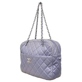 Chanel-Chanel Quilted Leather Camera Bag-Purple