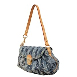 Louis Vuitton-Louis Vuitton Mini Pleaty Raye Shoulder Bag-Blue