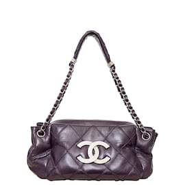 Chanel-Chanel lax accordion bag-Purple