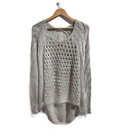 HELMUT LANG Strickwaren T.International M Wolle Grau