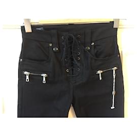 Autre Marque-UNRAVEL Jeans T.US 26 Algodão-Preto