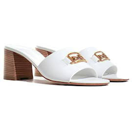 Hermès-HERMES  Sandals T.eu 39.5 leather-White