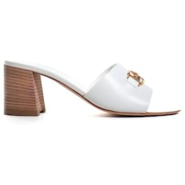 Hermès-HERMES  Sandals T.eu 39.5 leather-White