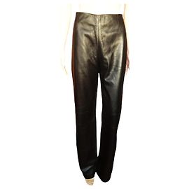 Thierry Mugler Calça MUGLER T.fr 38 Couro Preto
