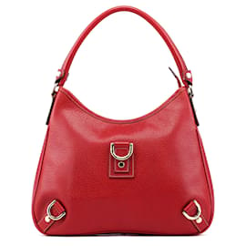 Gucci-GUCCI Schultertaschen Leder Rot Jackie-Rot