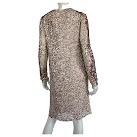 Hoss Intropia-Dresses-Beige,Golden