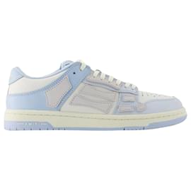 Amiri-Zweifarbige Skel Top Low Sneakers - Amiri - Leder - Blau/Nicht-gerade weiss-Blau