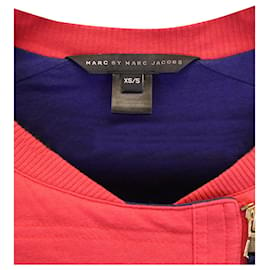 Marc Jacobs-Giacca Marc Jacobs con zip asimmetrica in cotone rosso-Rosso