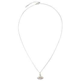 Vivienne Westwood-Grace Small Pendant Necklace - Vivienne Westwood - Brass - Silver-Silvery,Metallic