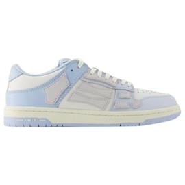 Amiri-Two-Tone Skel Top Low Sneakers - Amiri - Leather - Blue/White-Blue