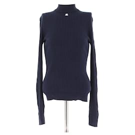 Courreges-COURREGES  Knitwear T.0-5 3 Wool-Navy blue