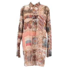 Camiseta Valentino Garavani T.IT 48 de algodón Castaño