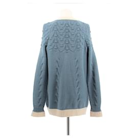 Chanel-CHANEL  Knitwear T.fr 38 Wool-Blue