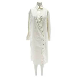 Hermès-Robes HERMES T.fr 42 cotton-Blanc
