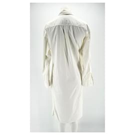 Hermès-Robes HERMES T.fr 42 cotton-Blanc