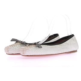 Alaïa ALAIA Ballerinas T.EU 36.5 Exotische Leder Weiß