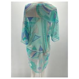 Emilio Pucci-EMILIO PUCCI Robes T.International S Polyester-Turquoise