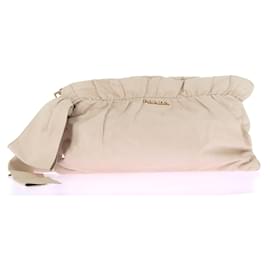 Prada-PRADA  Clutch bags T.  leather-Cream
