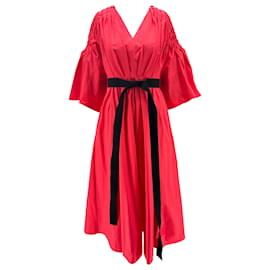 Roksanda-ROKSANDA Vestidos T.Reino Unido 8 Algodão-Vermelho