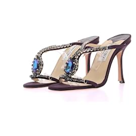 Jimmy Choo-JIMMY CHOO Sandalen T.EU 36.5 Leder-Lila