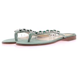 Jimmy Choo-JIMMY CHOO Sandalen T.EU 37 Funkeln-Grün