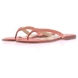 Jimmy Choo-JIMMY CHOO Sandalen T.EU 37 Funkeln-Orange