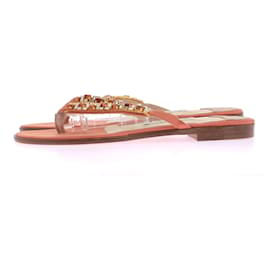 Jimmy Choo-JIMMY CHOO Sandalen T.EU 37 Funkeln-Orange