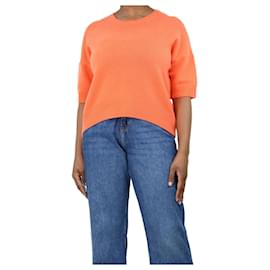 Autre Marque-Orange crewneck short sleeved jumper - size L-Orange