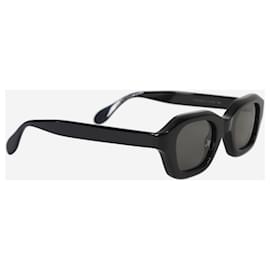 Autre Marque-Schwarze Sonnenbrille mit quadratischem Rahmen-Schwarz
