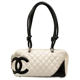 Chanel-Chanel White Cambon Ligne Shoulder Bag-White